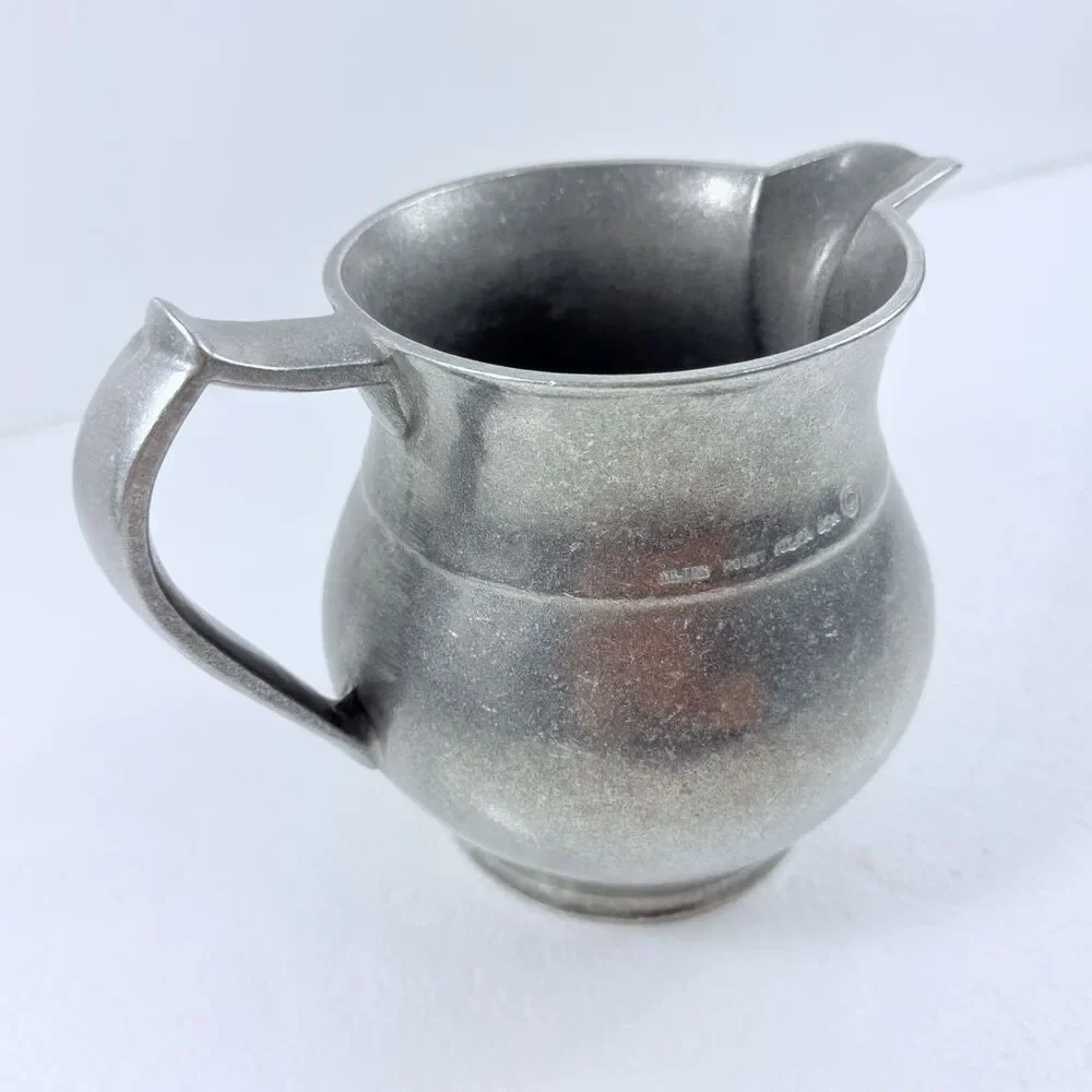 Vintage Wilton Armetale Plough Tavern Pitcher Metal Farmhouse Decor Cottage Core